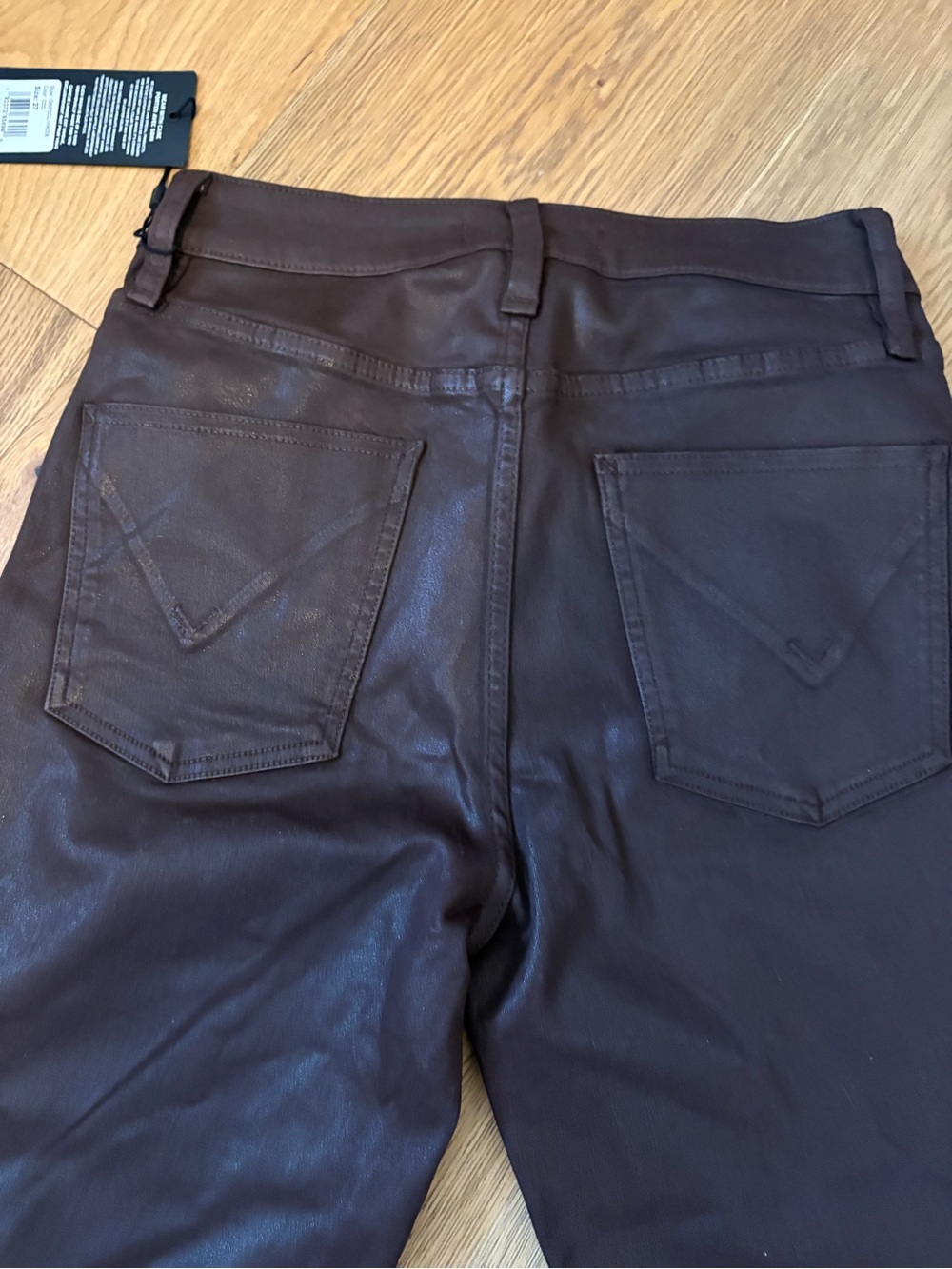 Hudson NWT Brown Remi Straight Cropped size 27 - Picture 5 of 7